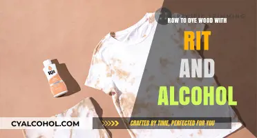Dyeing Wood: Rit and Alcohol Method