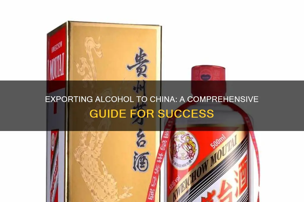 how to export alcohol to china