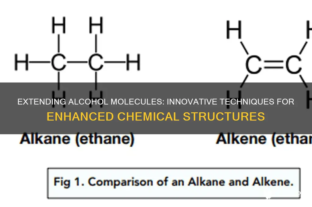 how to extend an alcohol molecule