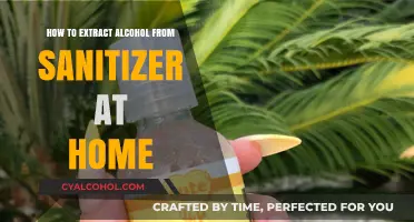 Extracting Alcohol from Sanitizer: A DIY Guide