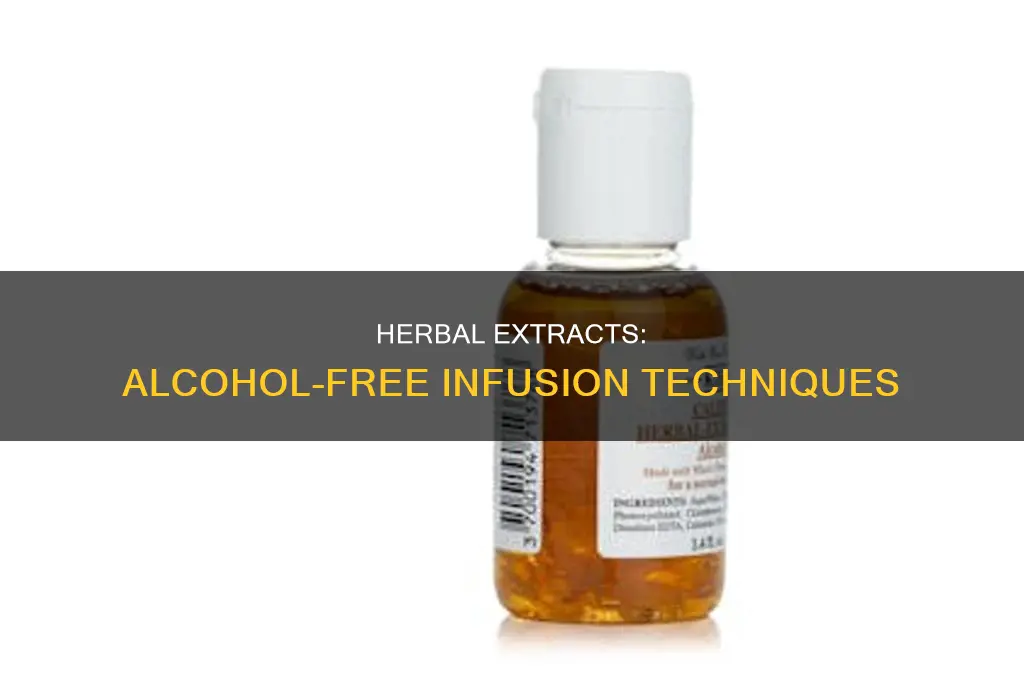 how to extract herbs with alcohol removeing alchohol