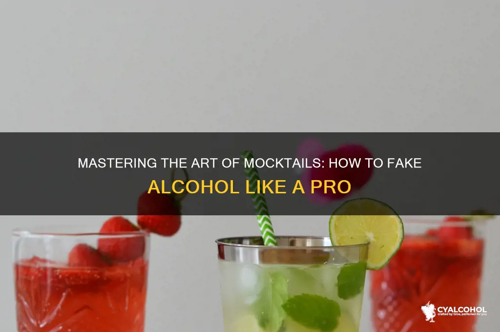 how to fake alcohol