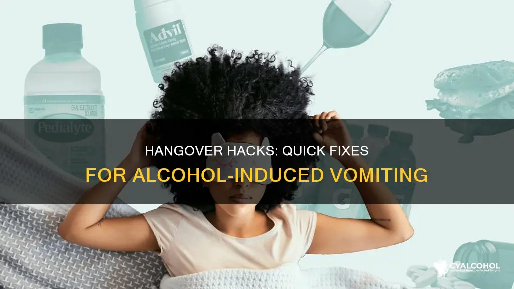 how to feel better after throwing up from alcohol