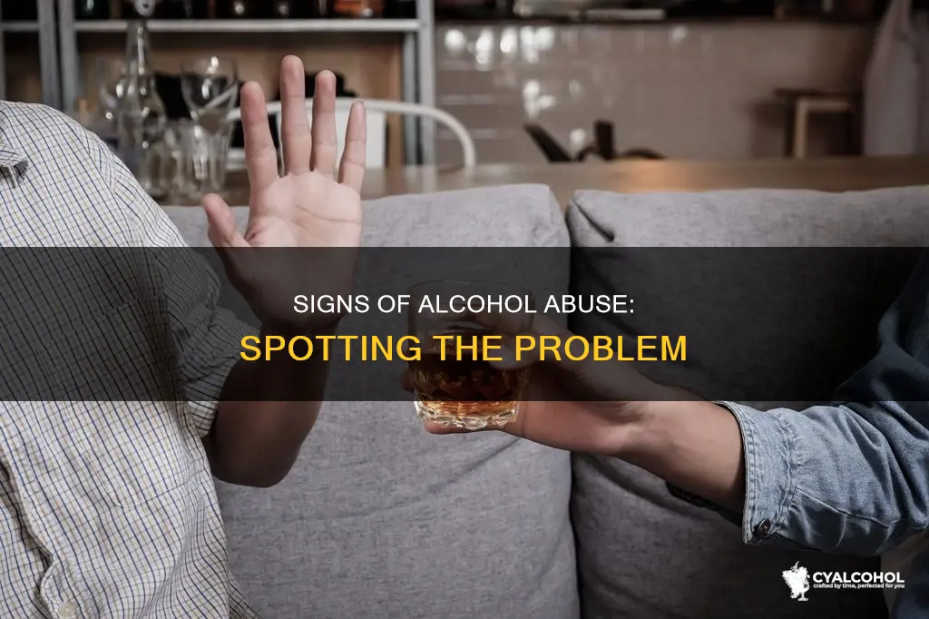 how to figure out if somebody is abusing alcohol