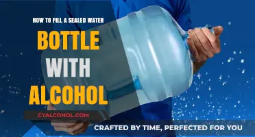 Smuggling Alcohol: Filling Sealed Water Bottles