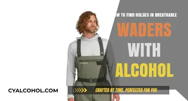 Finding Holes in Breathable Waders: Alcohol Spray Method