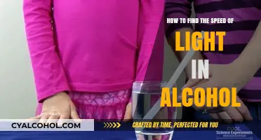 Finding Light Speed in Alcohol