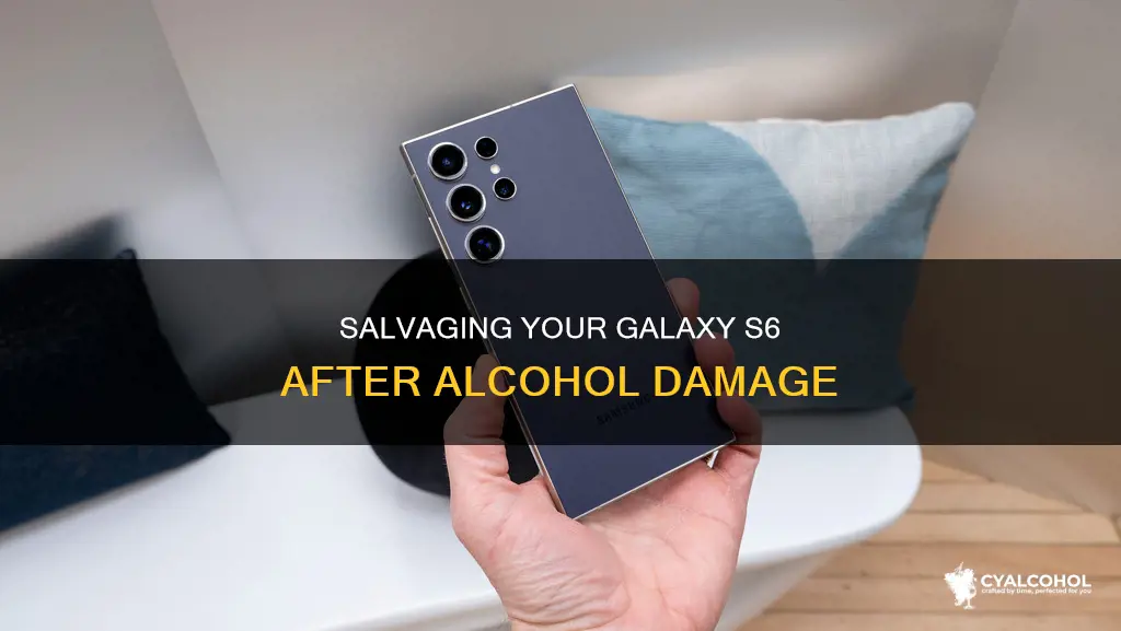 how to fix a galaxy s6 with alcohol damage