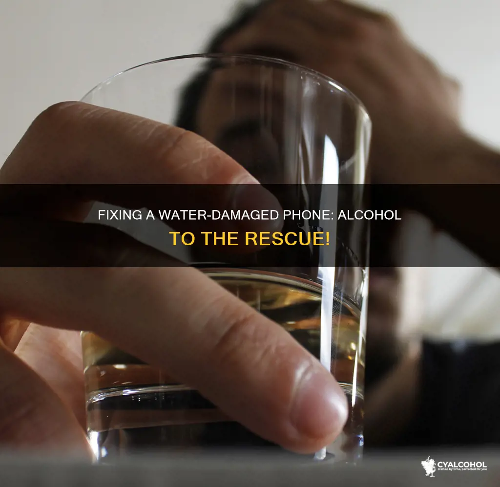 how to fix a water damaged phone with alcohol
