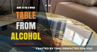 Repairing Wood Tables: Alcohol Damage Fix