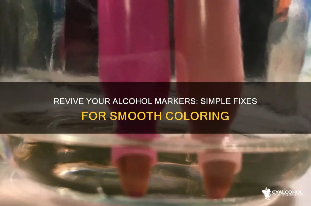 how to fix alcohol markers