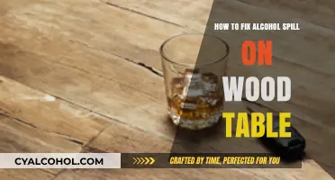 Salvaging Your Wooden Table from Alcohol Spills