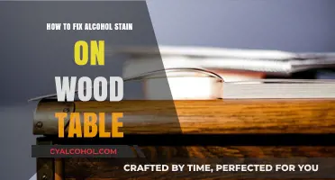 Removing Alcohol Stains from Wood Tables: Quick Fixes