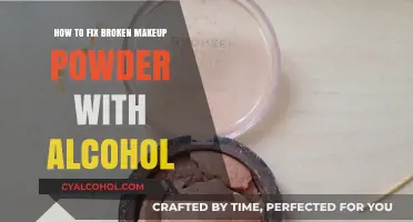 Fixing Broken Makeup Powder: Alcohol to the Rescue!