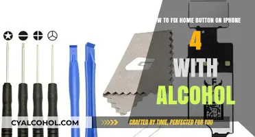 Fixing iPhone 4 Home Button with Alcohol