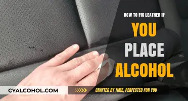 Leather Repair: Fixing Alcohol Stains and Damage