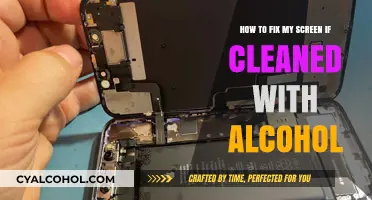 Fixing Your Screen After an Alcohol Wipe