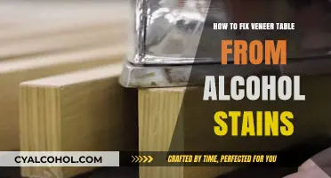 Guide to Repairing Alcohol Stains on Veneer Tables