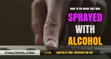 Salvaging Alcohol-Sprayed Wood: Easy Restoration Techniques