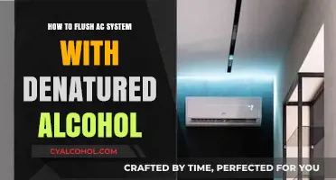 Flushing Your AC System: Denatured Alcohol Method