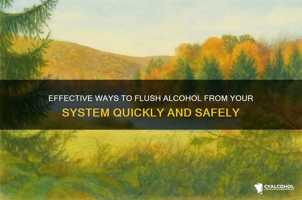 how to flush out alcohol