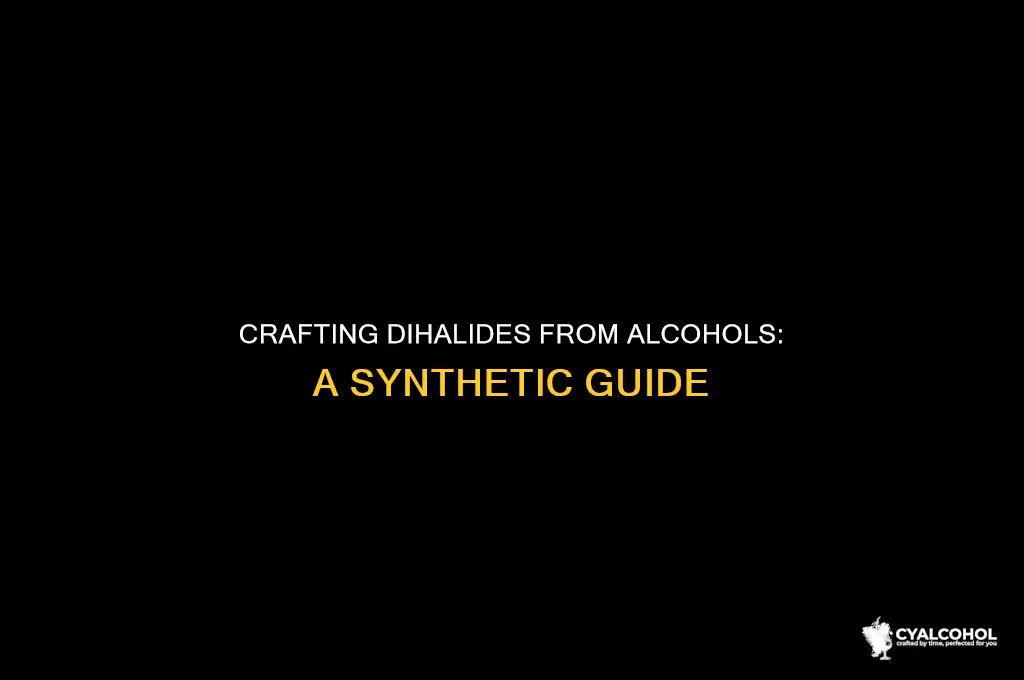 how to form a dihalide from an alcohol
