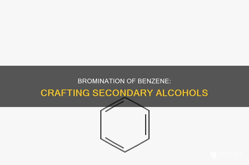 how to form secondary alcohol after benzene bromination