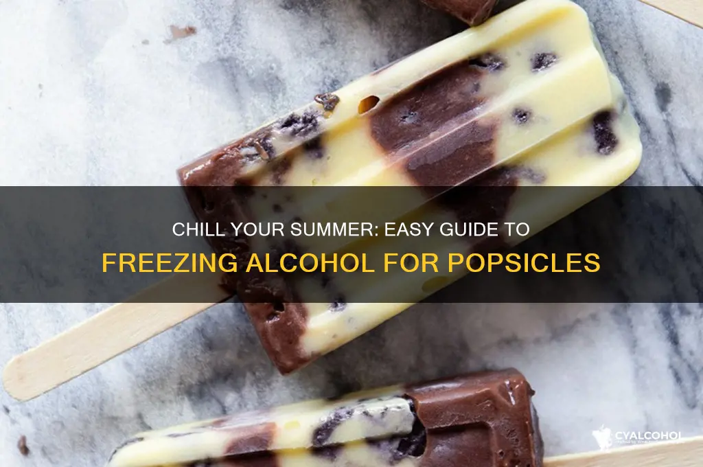 how to freeze alcohol for popsicles
