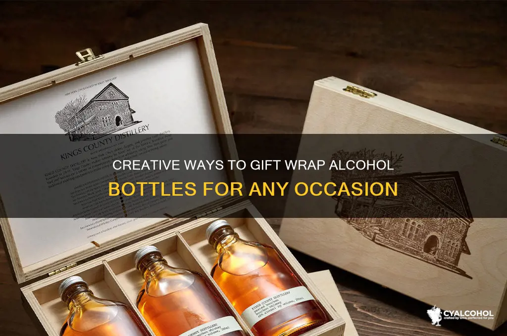 how to gift wrap alcohol bottles