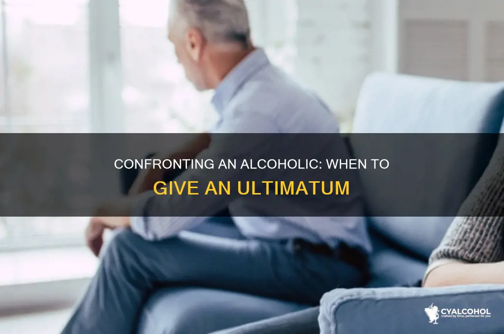 how to give an ultimatum to an alcoholic