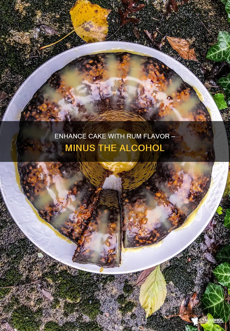 how to give cake a rum flavor without alcohol