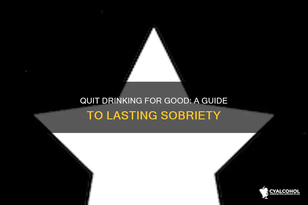 how to give up alcohol forever
