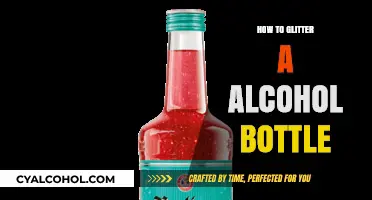 Sparkle Your Spirits: Easy DIY Glittered Alcohol Bottle Tutorial