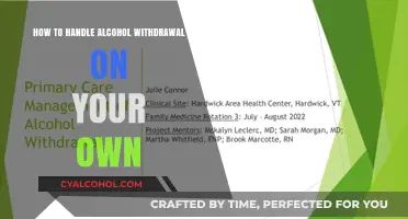 Managing Alcohol Withdrawal: A Guide to Doing It Alone