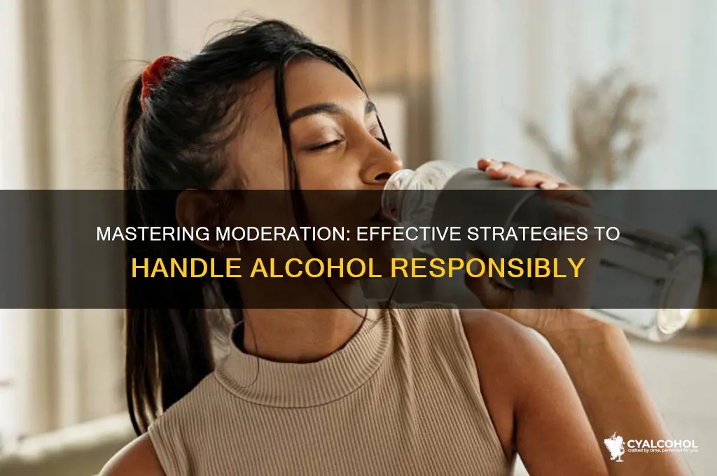 how to handle alcohol