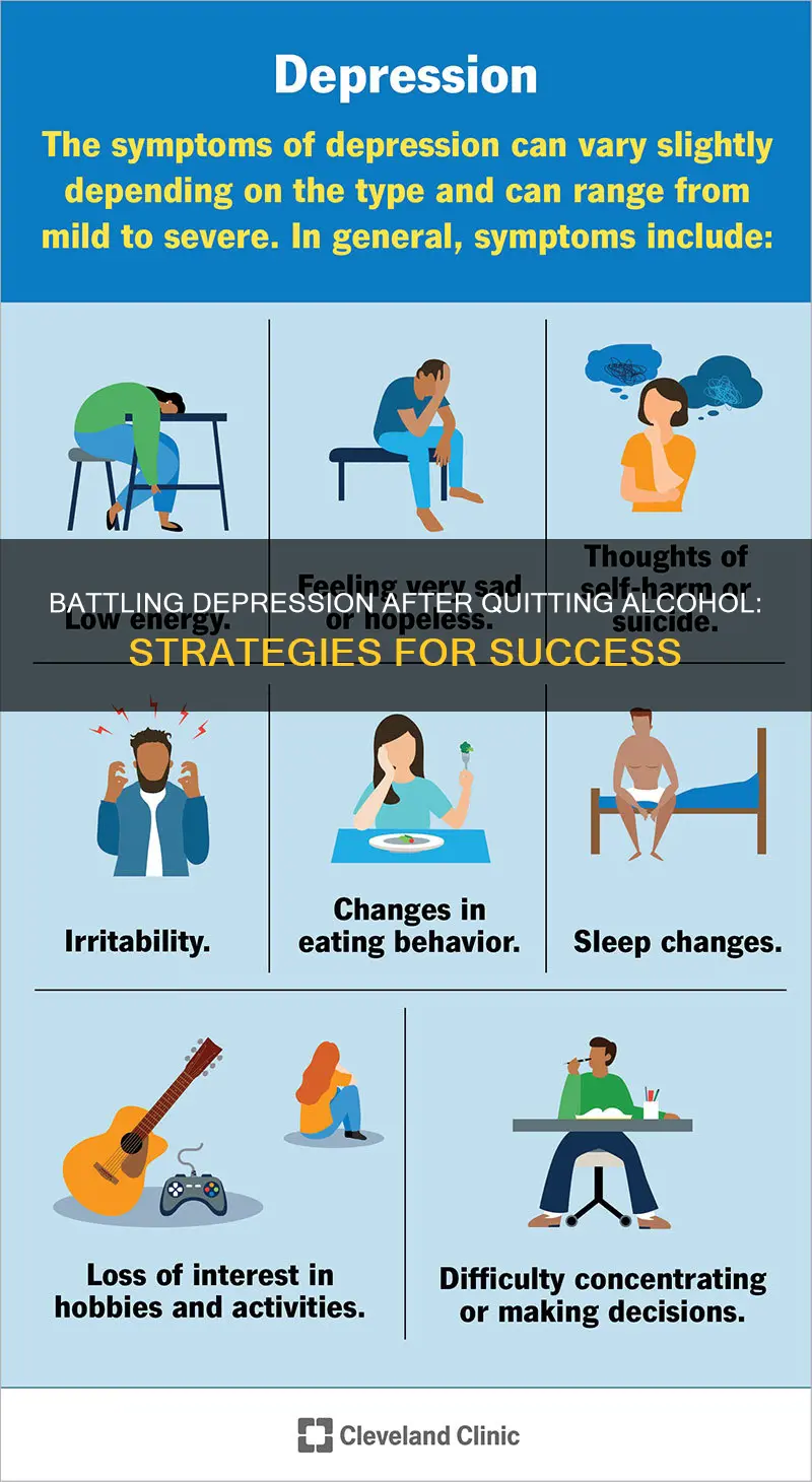 how to handle depression when you quit drining alcohol
