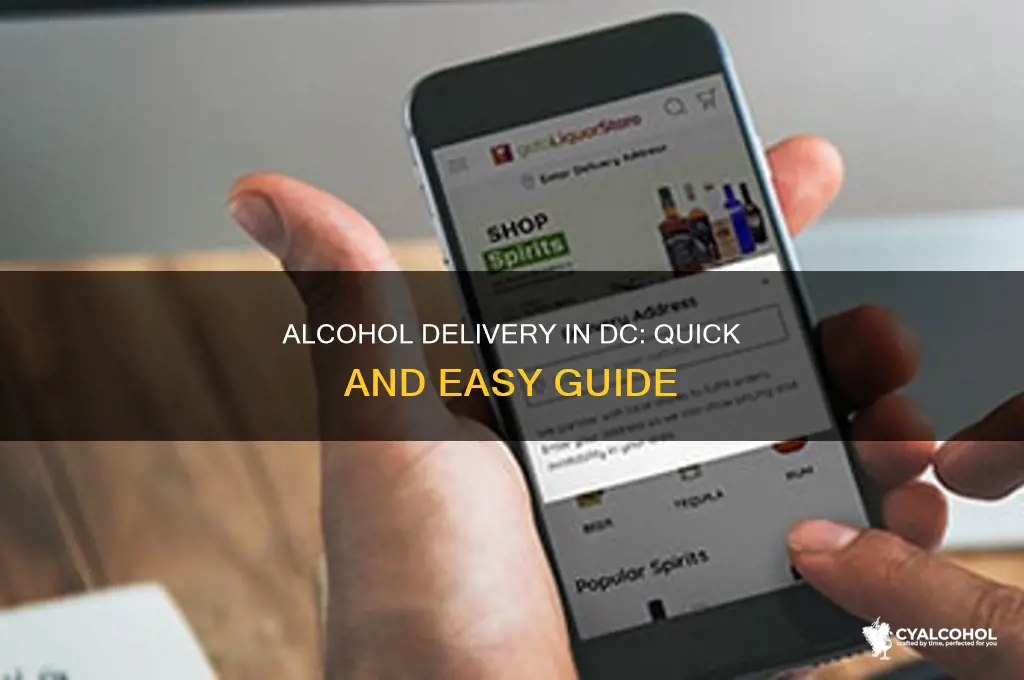 how to have alcohol be delivered in dc