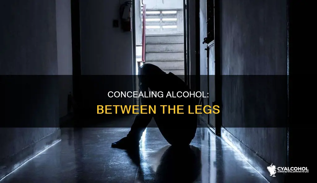 how to hide a bottle of alcohol between your legs