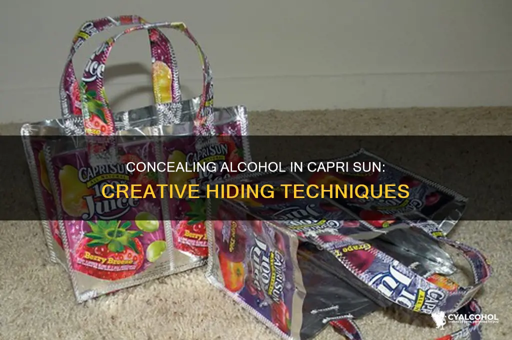 how to hide alcohol in a capri sun