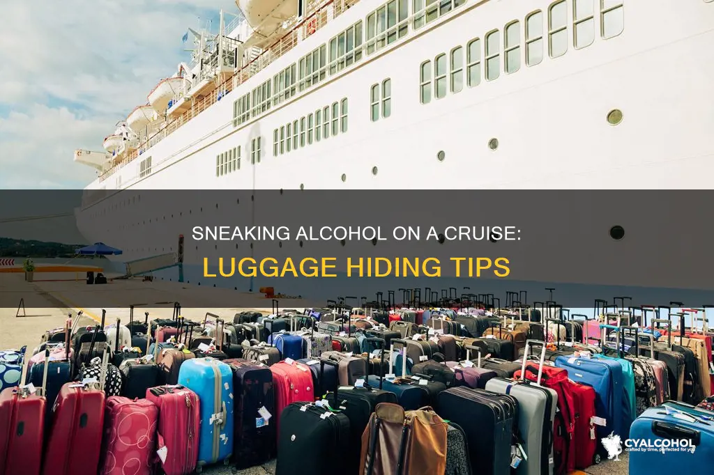 how to hide alcohol in your luggage on a cruise