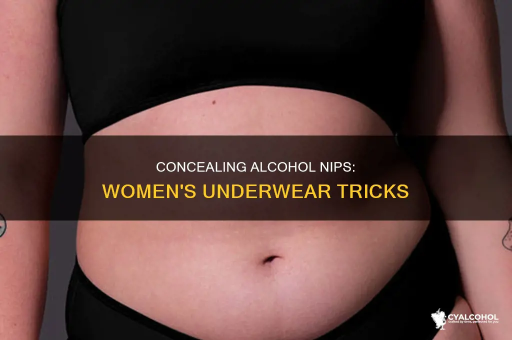 how to hide alcohol nips in underwear women