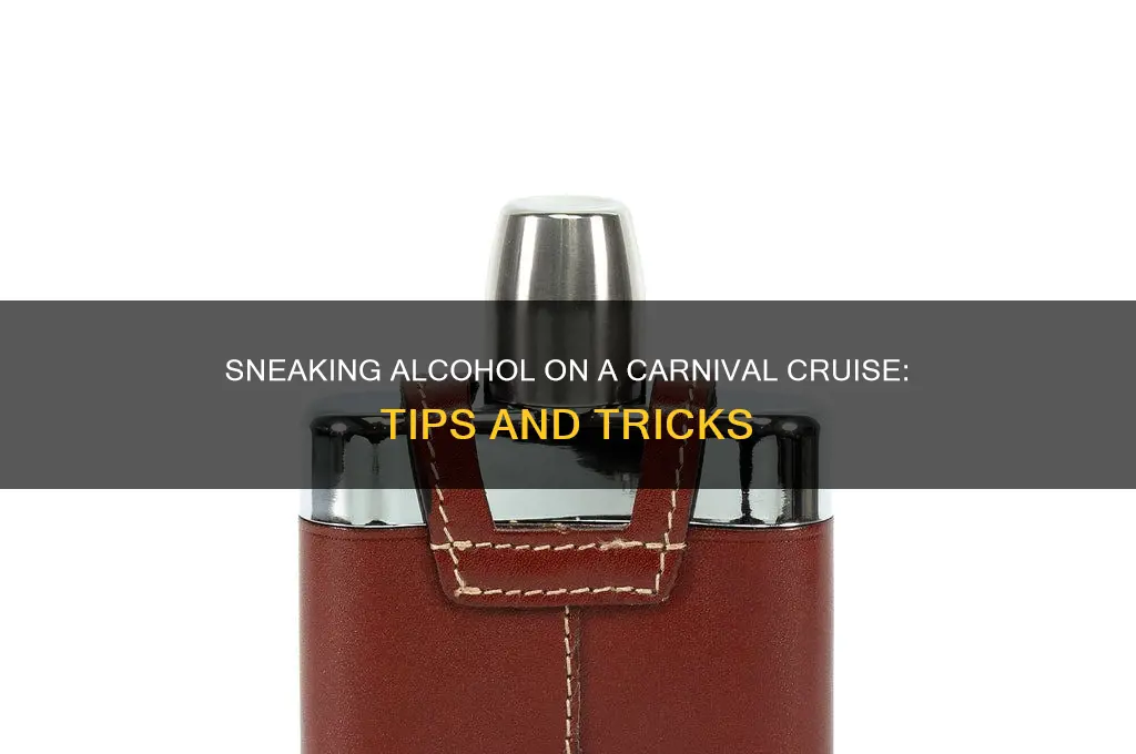 how to hide alcohol on a carnival cruise
