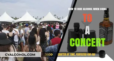 Concealing Alcohol: Concert Edition