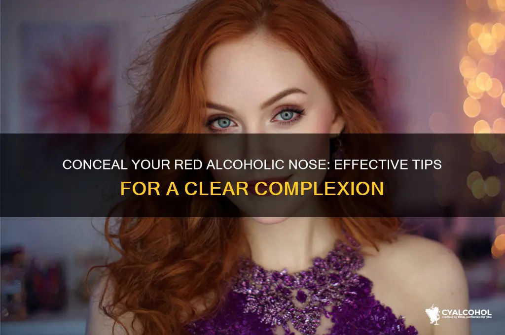how to hide red alcoholic nose
