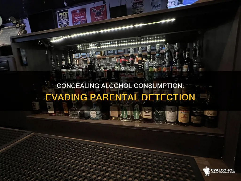 how to hide that you drank alcohol from your parents