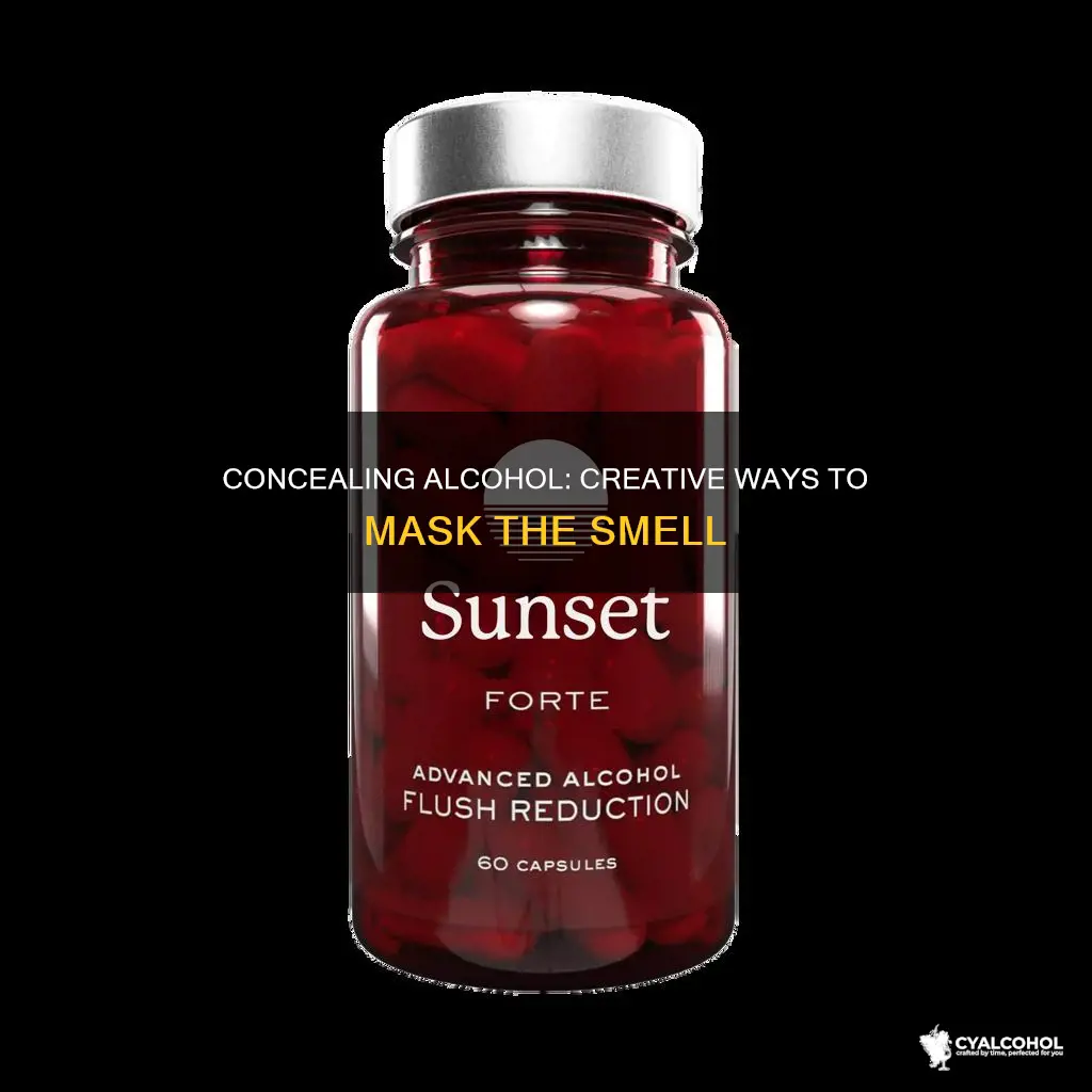 how to hide the smell of alcohol in a bottle