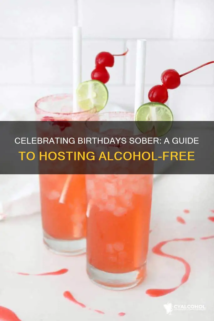 how to host a birthday party for an alcoholic