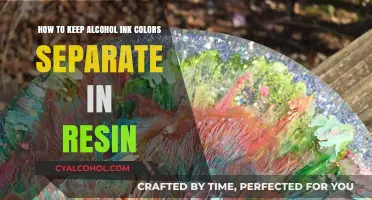 Keeping Alcohol Ink Colors Distinct in Resin
