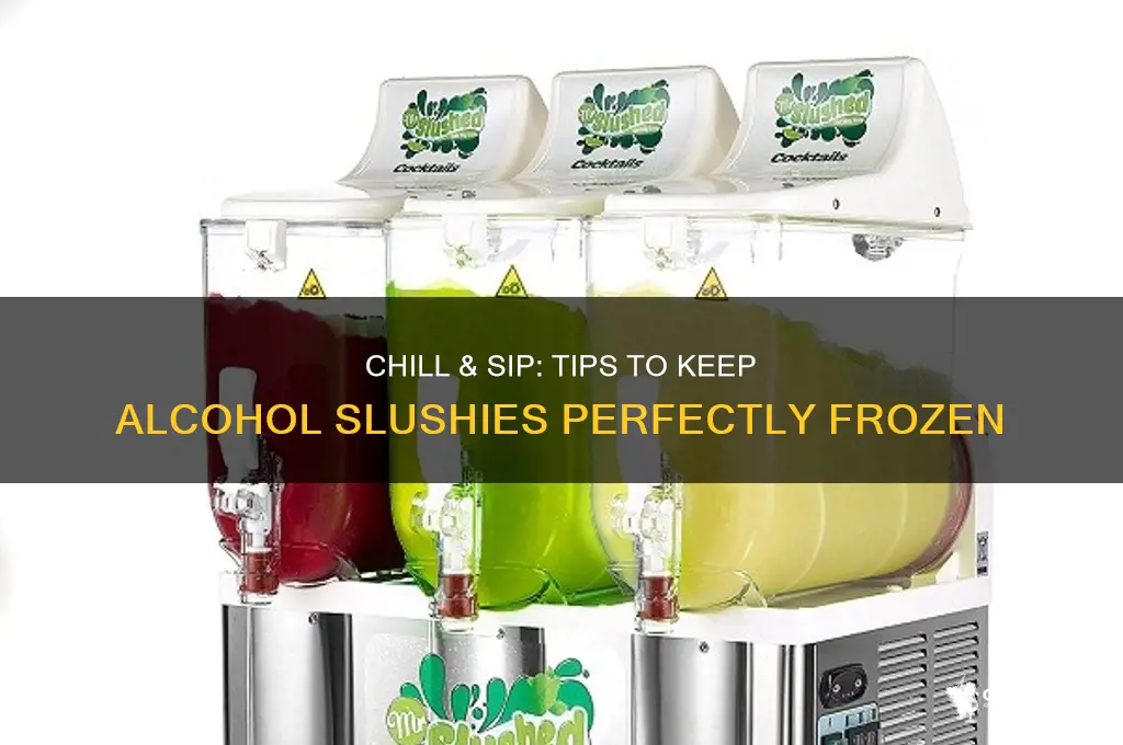 how to keep alcohol slushies frozen