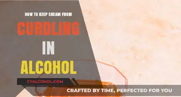 Prevent Curdling: Alcohol and Cream Science